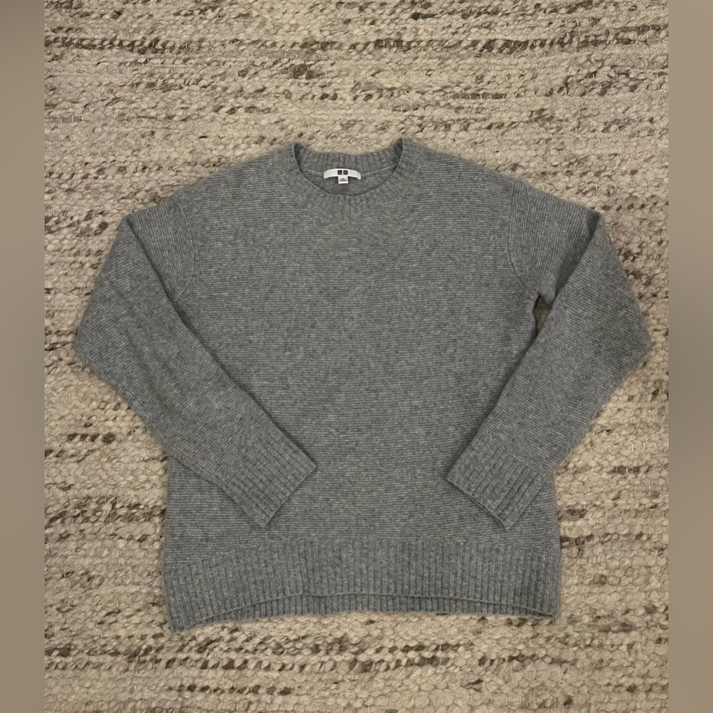 Uniqlo sweater, grey, oversized, xs